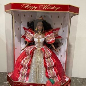 1997 Happy Holidays 10th Anniversary African American Doll NRFB